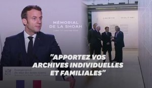 Macron appelle les Français à partager leurs archives de la Shoah