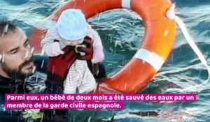 Migrants de Ceuta : l'incroyable cliché d'un bébé sauvé par un plongeur en Méditerranée