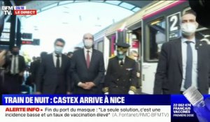 Le train de nuit Paris-Nice arrive à destination avec le Premier ministre Jean Castex à son bord