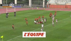 Le résumé de Narbonne - Bourg-en-Bresse - Rugby - Nationale