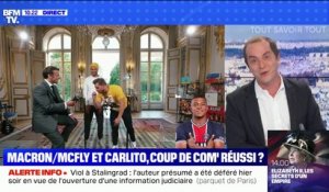 Macron avec McFly et Carlito: un coup de com' réussi ?