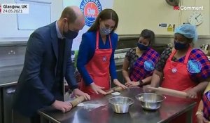 Le prince William et Kate Middleton cuisinent avec la communauté sikh