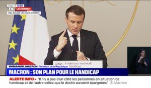 Emmanuel Macron souhaite un numéro unique dédié à l'accompagnement des handicapés pour le 1er janvier prochain