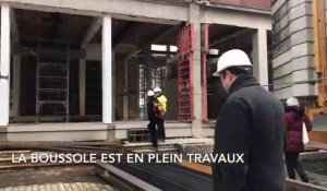 Saint-Dié-des-Vosges : visite du chantier de la Boussole en une minute.