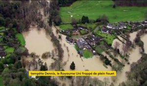 Tempête Dennis : le Pays de Galles sous les eaux