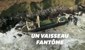 Avec la tempête Dennis, ce bateau qui dérivait depuis plus d’un an s’est échoué