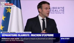 Emmanuel Macron: "Nous avons le sentiment que des parties de la République veulent se séparer du reste"