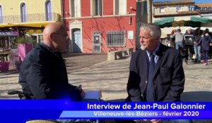 VILLENEUVE LES BEZIERS - Interview de Jean-Paul Galonnier, les yeux dans les yeux avec Paul-Éric Laurès