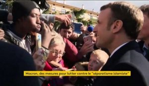 Emmanuel Macron en lutte contre le "séparatisme islamiste"