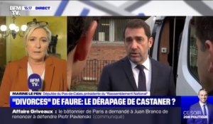 Selon Marine Le Pen, Christophe Castaner est "probablement le ministre de l'Intérieur le plus incompétent que nous ayons eu à connaître"