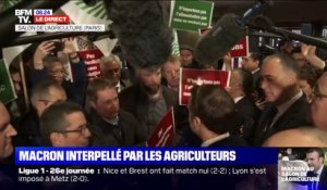 "Je ne m'occupe pas du monde agricole uniquement la semaine du salon", répond Emmanuel Macron interpellé par des agriculteurs