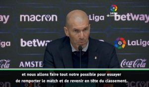 25e j. - Zidane : "Gagner le Clasico pour reprendre la tête du championnat"