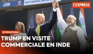 Donald Trump reçu en grande pompe en Inde