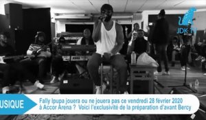 FALLY IPUPA en répétition pour le 28 février à l'Accor Arena (Bercy)