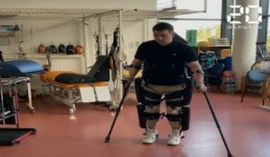 Anthony Estève, paraplégique, va participer au semi-marathon de Paris grâce à un exosquelette