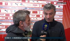 La réaction de Bernard Blaquart après Nîmes / Marseille - Ligue 1 Conforama