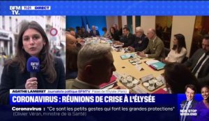 Coronavirus: Emmanuel Macron réunit les ministres pour des réunions de crise à l'Élysée