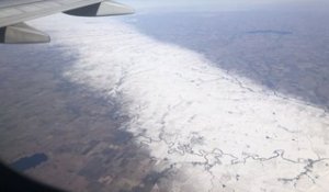Une mystérieuse bande de neige très étroite observée au Kansas