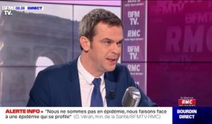 Olivier Véran: "Nous ne sommes pas en épidémie, nous faisons face à une menace épidémique qui se rapproche"