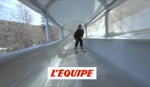 Kevin Rolland skie dans une piste de bobsleigh - Adrénaline - Ski freestyle