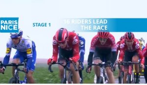Paris-Nice 2020 - Étape 1 / Stage 1 - 16 riders lead the race / 16 coureurs à l'avant