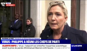 Coronavirus: "Je n'ai eu absolument aucune réponse aux questions qui ont été posées", s'indigne Marine Le Pen