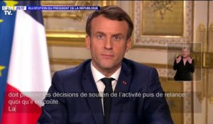 Coronavirus: pour Macron, "ce n'est pas la division qui permettra de répondre à ce qui est une crise mondiale"