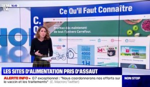 Coronavirus: les sites d'alimentation pris d'assaut après le discours d'Emmanuel Macron