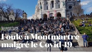Malgré les consignes contre le coronavirus, un dimanche comme les autres à Montmartre, à Paris