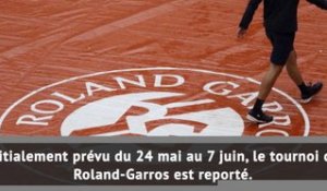 Coronavirus - Le tournoi de Roland-Garros reporté