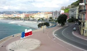 La ville de Nice quasi déserte à l'heure du confinement