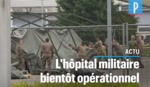 Coronavirus: à Mulhouse, l'armée déploie son hôpital de campagne