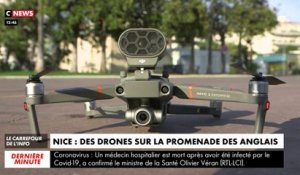 Confinement : des drones sur la promenade des Anglais