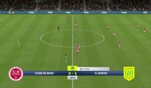 Stade de Reims - FC Nantes sur FIFA 20 : résumé et buts (L1 - 30e journée)