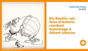 En dessin, ces fans d'Asterix rendent hommage à Albert Uderzo
