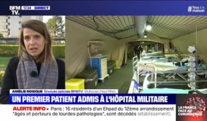 Virus: l'hôpital militaire a accueilli son premier patient