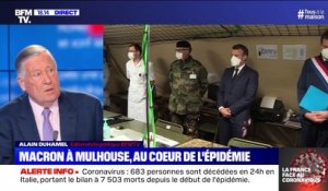Story 5 : Emmanuel Macron à Mulhouse au cœur de l'épidémie de coronavirus - 25/03