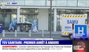 Le TGV médicalisé transportant des malades du coronavirus est arrivé à Angers