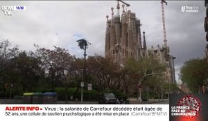 Coronavirus: les rues de Barcelone sont pratiquement désertes