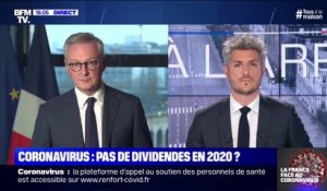 Chômage partiel: Bruno Le Maire appelle les entreprises "à faire preuve de la plus grande modération dans le versement des dividendes"