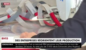 Coronavirus : les entreprises françaises réorientent leur production