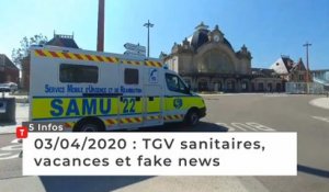 TGV sanitaires, vacances et Fake news  … Cinq infos bretonnes du 3 avril