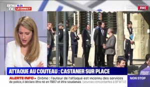 Attaque au couteau: le ministre de l'Intérieur Christophe Castaner est arrivé à Romans-sur-Isère