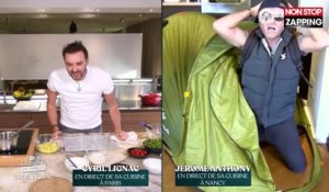 Tous en Cuisine : Jérôme Anthony chute en direct, fou rire pour Cyril Lignac (Vidéo)