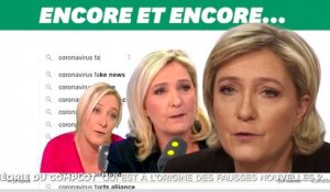Avec le coronavirus, Marine Le Pen flirte encore avec les théories complotistes
