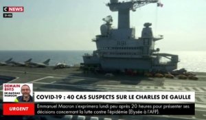 Suspicion de cas de Covid-19 à bord du porte-avions français Charles-de-Gaulle