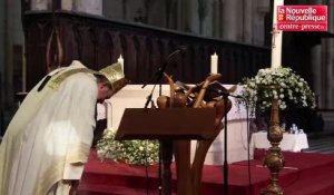 VIDEO. Poitiers : Monseigneur Wintzer a célébré la messe pascale devant une cathédrale vide