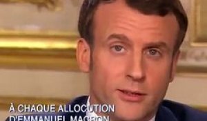 Vélotypiste pendant les allocutions d’Emmanuel Macron