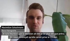 Tour de France - Schachmann : "Le report ? Une décision raisonnable et réaliste"