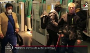 Coronavirus : la ligne 13 du métro parisien bondée malgré le confinement